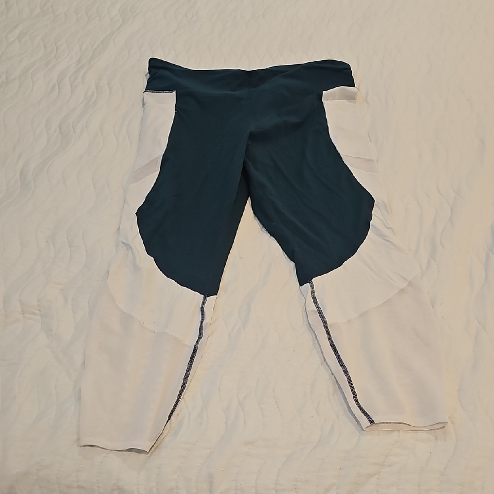 Avia Blue and White Performance Leggings